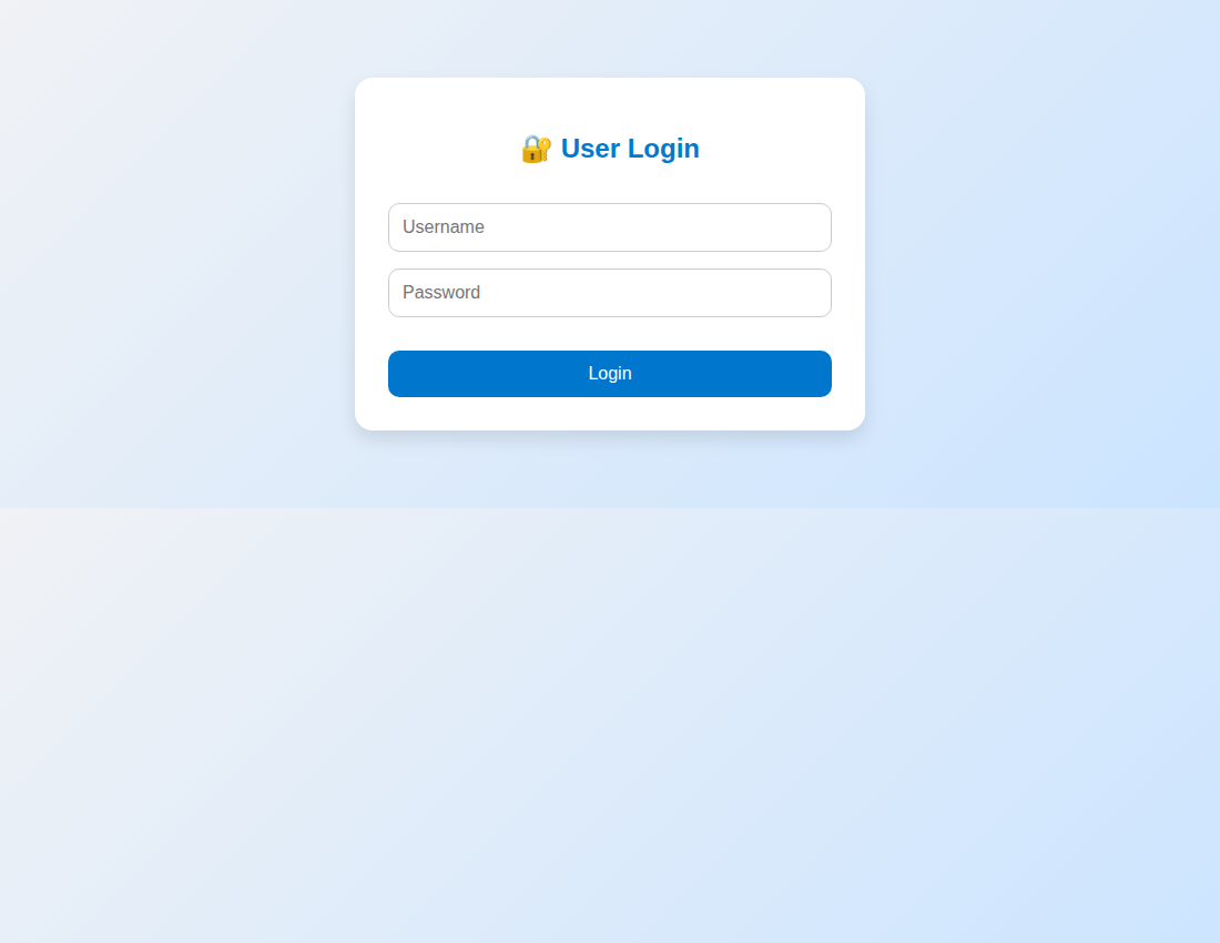 CipherVault login screen